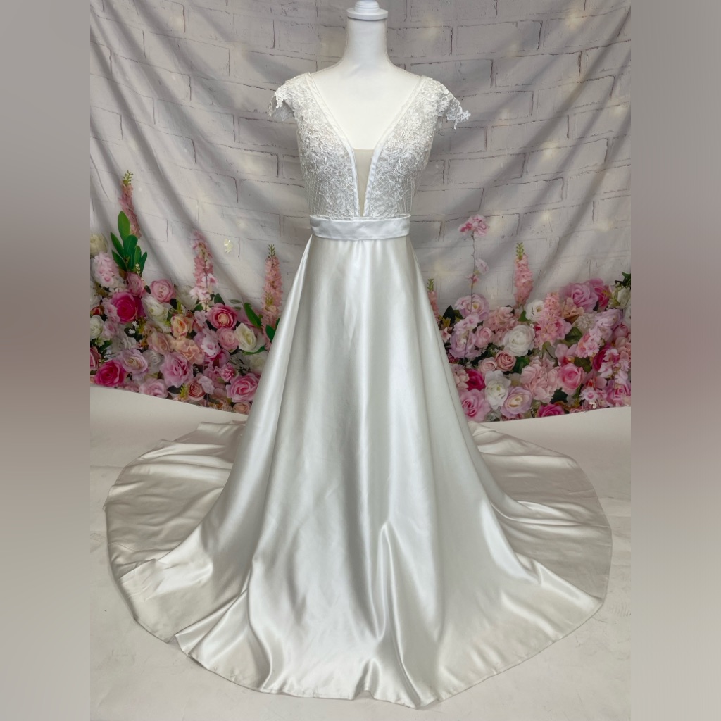 Bridal Ball Gown Women’s Lace Appliqus Wedding Dress, Us 10-12